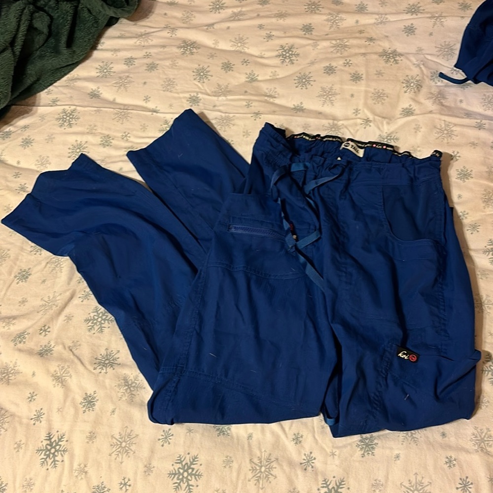 XS tall galaxy blue scrub pants